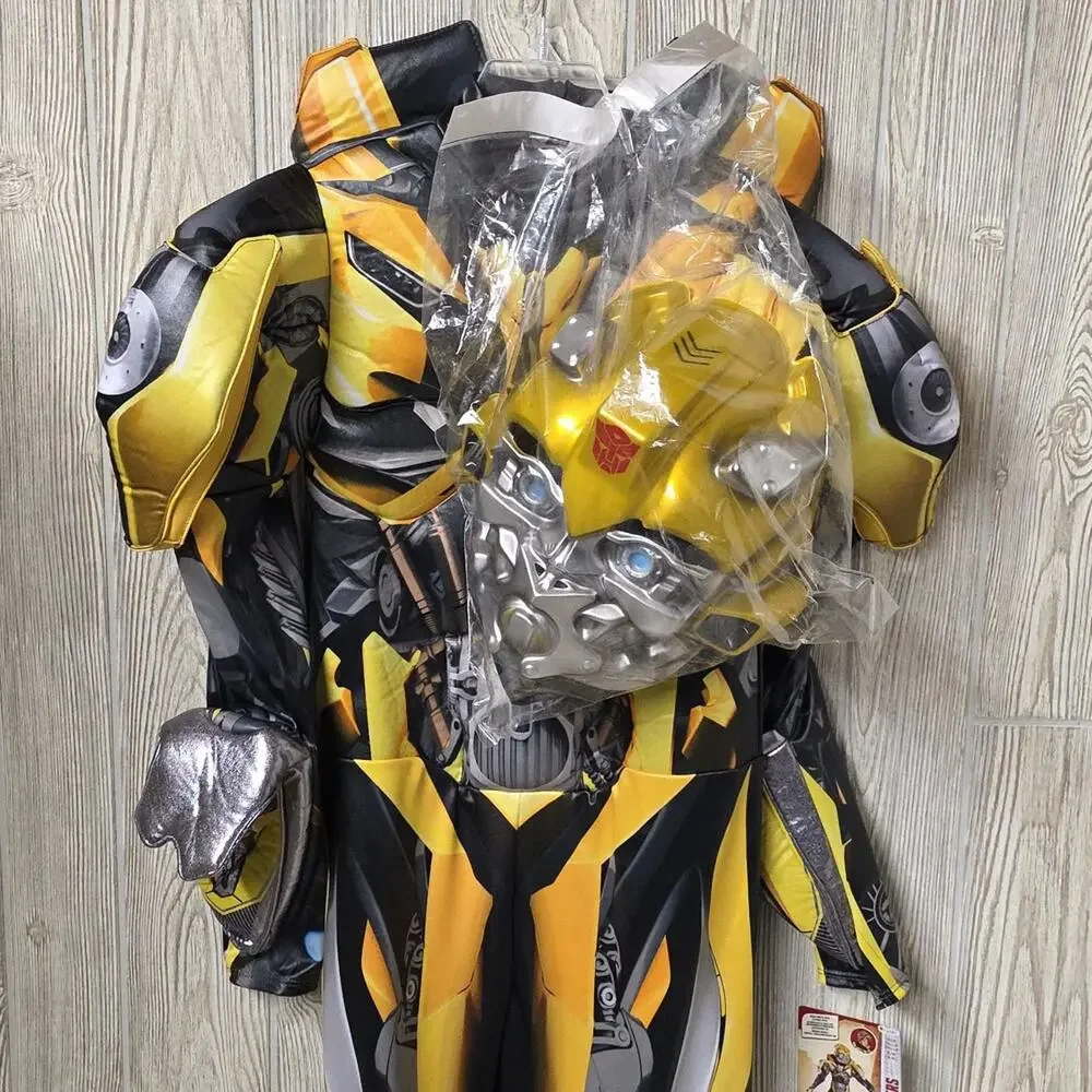 Disguise Bumblebee Superhero Costume Transformers Kids Size Small 4-5 NWT